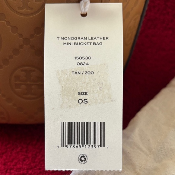 Tory Burch T Monogram Leather Mini Bucket Bag - Picture 2 of 13